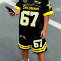 Boys' Outfit Number 67 Mosaic Print T - Shirt Shorts Suit - View 5 | SAMAG