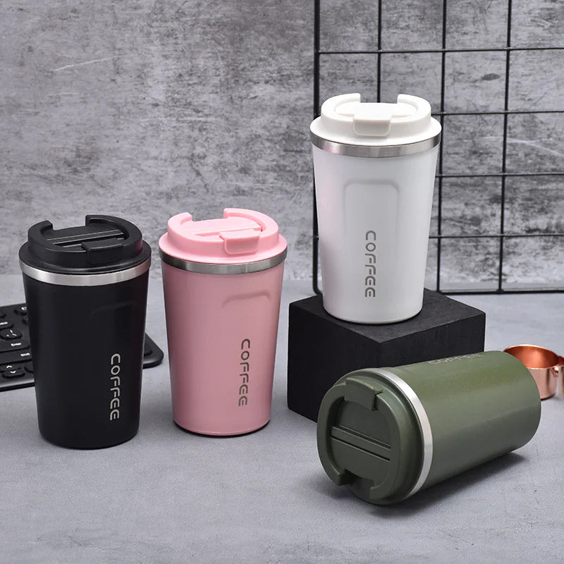 380/510ML Thermos Coffee Mug Double Wall Stainless Steel Thermo Bottle Car Thermal Cup Cold and Hot Outdoor Sports Vacuum Flask