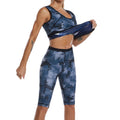 Women Camouflage Sauna Shapewear Hot Sweat Body Shaper Sets Fitness Vest Slimming Shorts Flat Belly Pants Waist Trainer Suits