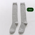 Men Long Socks Knee High Cotton Solid Business Soft | SAMAG