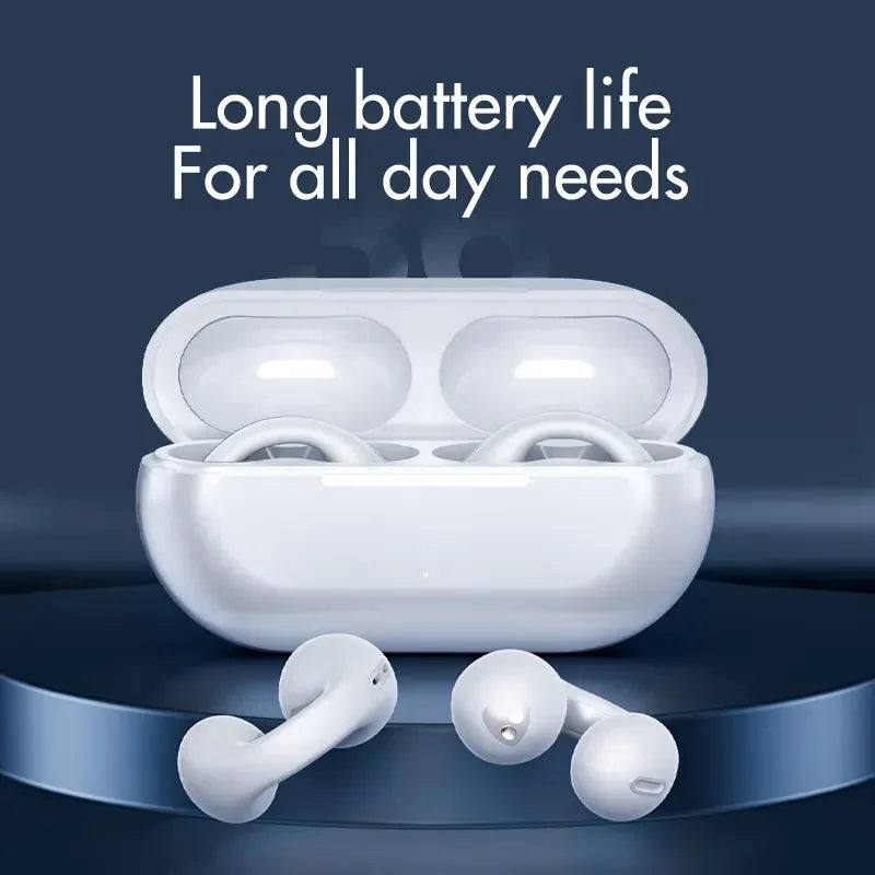 YK10 Open Ear Sport Earbuds NEW Model Air Conduction Earphones 5.3 TWS Blue-tooth Wireless Headphones for iPhone & Android