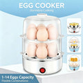 Dual-Layer Microwave Egg Cooker, BPA-Free Rapid Egg Boiler with Anti-Splatter Lid, Versatile Poacher for Fast & Healthy Eggs