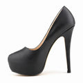 2026 Women Pumps Sexy Round Toes High Heels Fashion Super 14cm Platform Casual Thin Womens Party Red Wedding Shoes Large Size