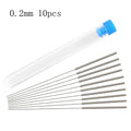 10Pcs Stainless Steel Nozzle Cleaning Needles 0.2mm 0.3mm 0.4mm 0.5mm 0.6mm 0.8mm 1.0mm Drill Bits 3D Printer Parts Accessories
