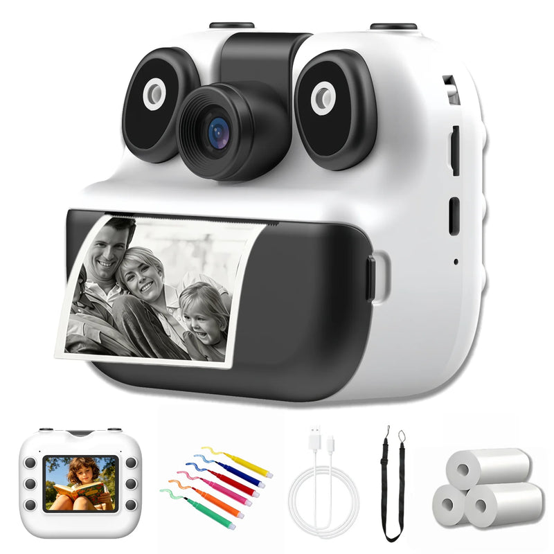 Digital Children Camera Mini Portable Thermal Printer Record Video HD Photography Instant Print Photo Educational Birthday Gifts