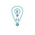 Children Girls Elsa Sofia Belle Princess Accessories Refinement Beading Necklace Bracelet Ring Earring Jewelry 5pcs Sets