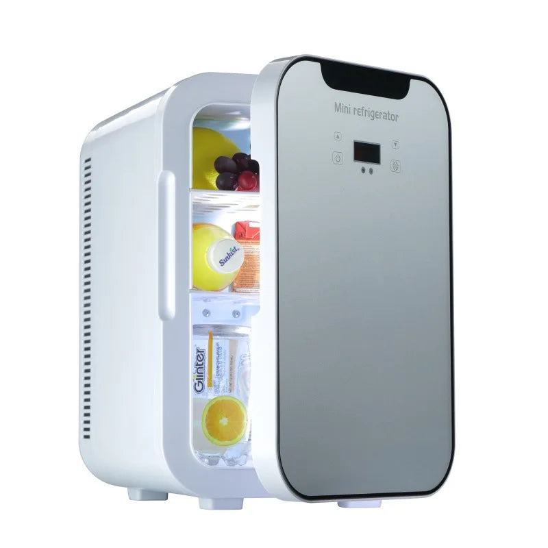 20L Car Mini Small Refrigerator Freeze Heating Dual Use Household Car Picnic Refrigeration Portable Small Refrigerator 12V 220V