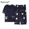 Summer Capris Pajamas Cute Cartoon Print for Women | SAMAG