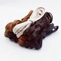 Waxed Waterproof Leather Shoelace Flat Shoelaces 6mm Width Boots Oxford Shoe Laces Shoe Accessorie 60/80/100/120/140/180cm 1Pair