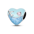 925 Sterling Silver Ocean Theme Charm Beads For Women Blue Wave Dolphin Seashell Compatible Summer Beach Vacation Jewelry