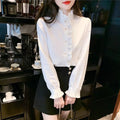 Woman Spring Autumn French Style Elegant Shirts Lady - View 3 | SAMAG
