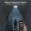 Mini Security Camera 1080P HD, WiFi Remote View, Motion Detection & Recording, Ceiling-Mounted for Home/Office/Hotel Indoor Use