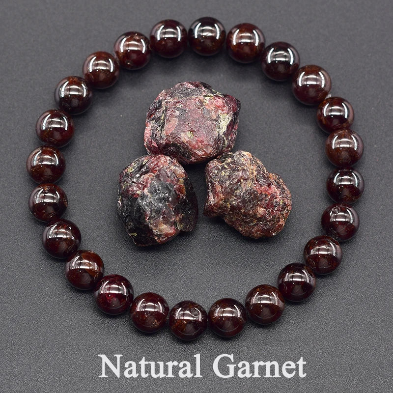 Women's Genuine Tree Patterned Agates Beads Bracelet Real