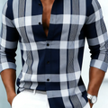 New Men's Long Sleeved Shirt Casual Fashion 3D Striped | SAMAG