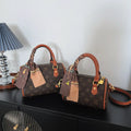 Bag Women's Fashion Boston Bag Pillow Bag Versatile Shoulder Bag Printed Crossbody Handbag