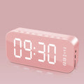 Large LED Screen LED Mirror Screen Alarm Clock Portable Dual Alarm Digital Clock Smart Digital Display FM Radio Clock Student