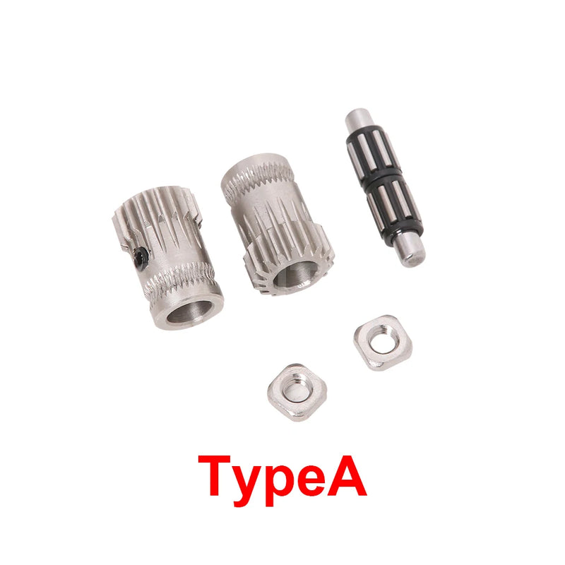 1Set Prusa i3 MK2/MK3 3D Printer Part Cloned Btech Dual Gears DIY Prusa i3 Steel Pulleys Kit 3D Printer Gears Extrusion Wheel