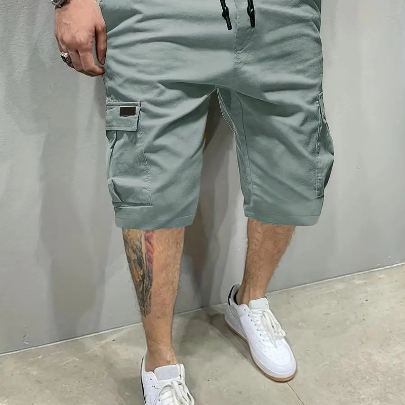Classic Design Cargo Shorts, Men's Casual Multi-Pocket | SAMAG