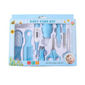 7-in-1 Baby Care Kit: Newborn Grooming Set (Nail Clippers/Brush/Thermometer) for Infant (Pink/Blue)