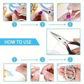 DIY Jewelry Making Tool Set 8pcs Handmade Pliers, Scissor, Tweezers, Jump Ring Opener, Suitable For - Visuel 3 | SAMAG