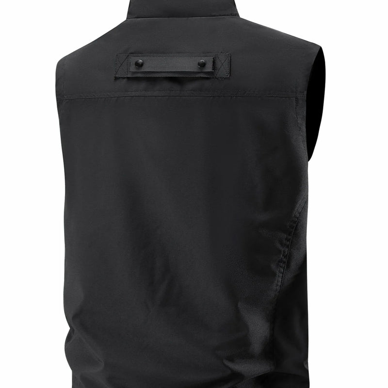 Men's Casual Work Vest, Windproof and Heat-Retaining, Suitable for Daily Commuting, Outdoor Travel, Workwear Matching, Layering at Home, Street Style, Short Trips