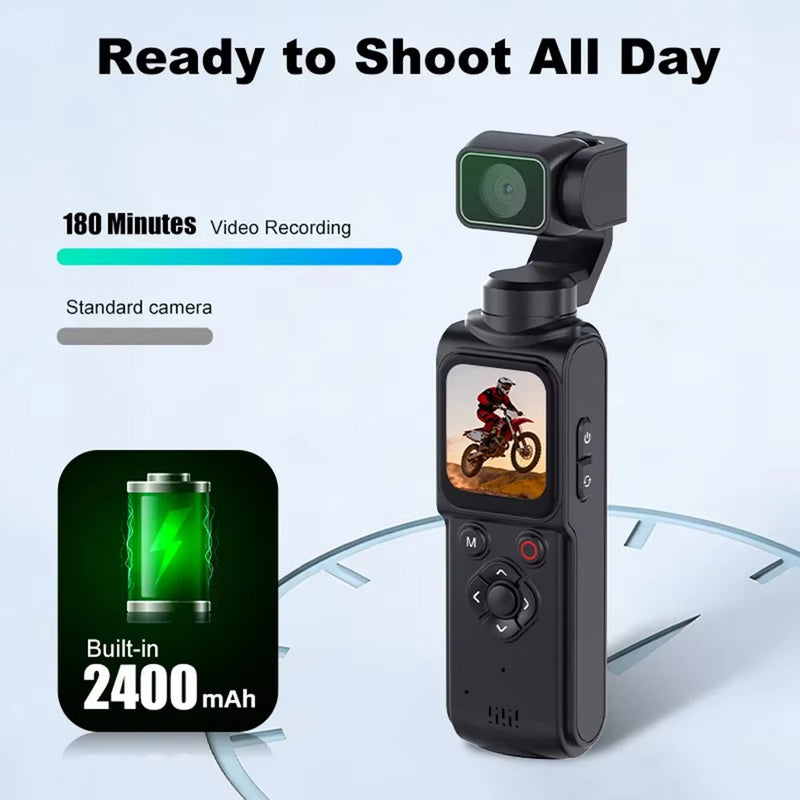 4K Ultra HD Sports Action Camera, WiFi, 0.96" IPS Screen, Portable Mini DV Video Recorder for Cycling Outdoor Sports Vlog