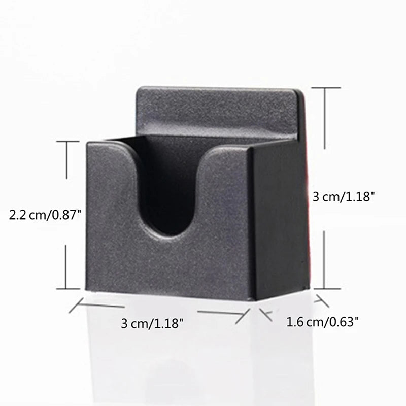 Walkies Talkies Holder 3 in 1 Clip Wall Mount ABS Clip Adhesive Back Rack Back Easy Installs Walkies Talkies Hold Device Stand