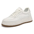 Men's Invisible Height Increasing Elevator Shoes Lace-up Sporty White Sneakers 8/10cm Taller Size Plus Invisible Elevate Shoes