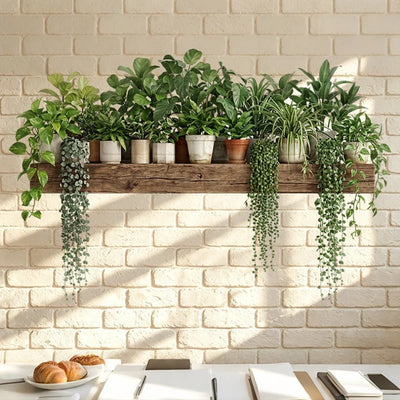 Green Plant Decor Courtyard Wall Decals Dill Leaves | SAMAG