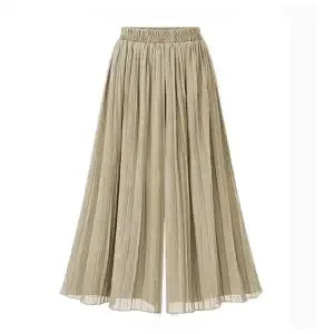 Women High Waist Polka Dot Pleated Wide Leg Pants Elastic - View 11 | SAMAG