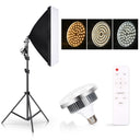 50x70cm Softbox 45W/70W Bulb Photography Studio Photo Lighting Kit Continuous Light System For Camera With  Remote Control