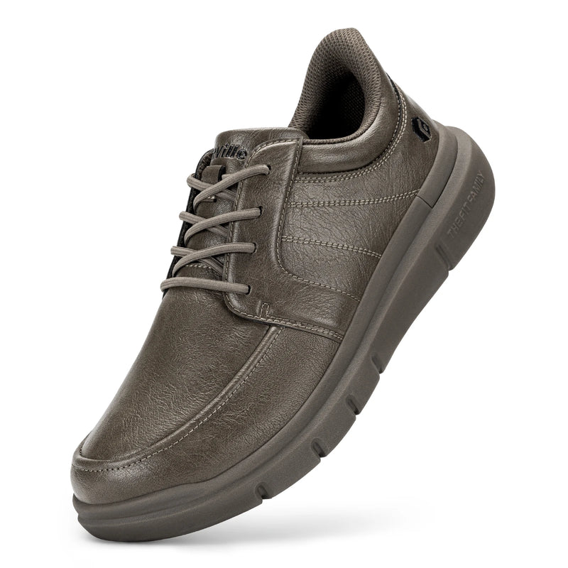 FitVille Men's Wide Width Slip On Oxford Shoes, Lightweight Casual Business Dress Walking Sneakers, Comfort Everyday Footwear with Arch Support for Long Time Standing