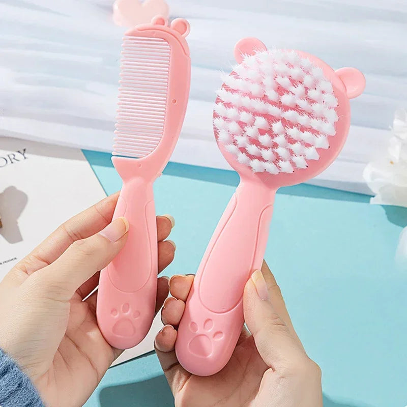 Baby Comb Hair Removal Brush Newborn Boys and Girls Baby Shampoo Soft Brush Suitable for 0-3 Years Old Babies