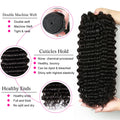 Deep Wave 4 Bundles Deal 15A Brazilian Virgin Human Hair 100% Unprocessed Water Wave Curly Human Hair Extensions Loose Deep Wave