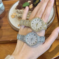 Women Fashion Shining Rhinestone Watch Brand Quartz Bracelet Watches Zircon Crystal Elegant Wristwatch Clock Friend Girls Gifts
