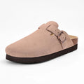 Litfun Classic Cork Clogs For Women Men Genuine Summer Clogs with Arch Support Cork Leather Home Mules Shoes Thick Beach Sandals