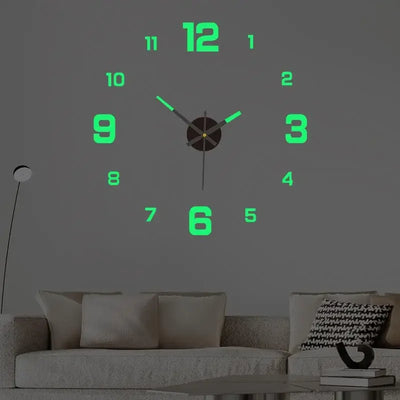 Luminous Digital Clock DIY Stereoscopic Wall Silent | SAMAG