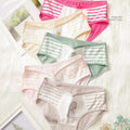 5Pcs/set Cotton Underwear Cute Cartoon Cat Panties for Woman Girl Soft Pantys Plus Size Breathable Briefs Female Sexy Lingerie