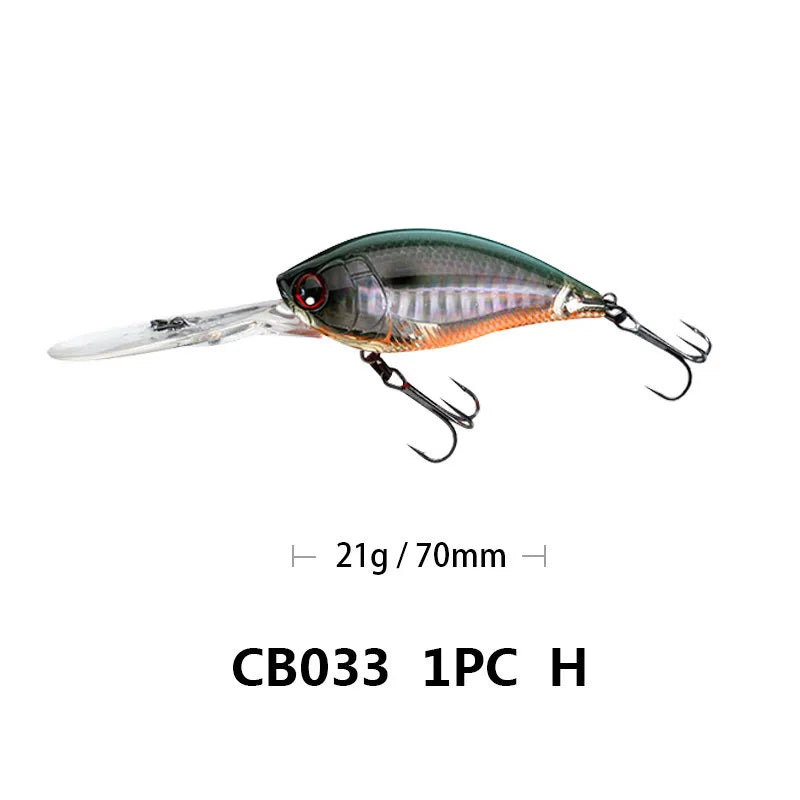 70mm/21g 75mm/22.5g Crankbait Fishing Lures Artificial | SAMAG