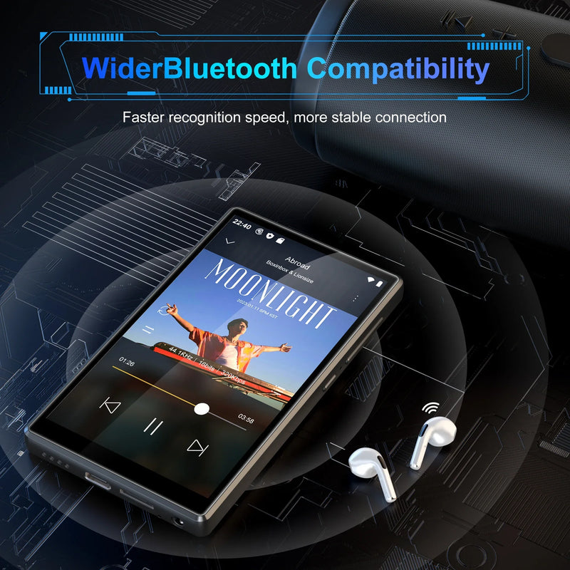 SWOFY D26 High-Definition 5" Touch Screen Video MP4 Player 96GB Multifunctional Media Music Player for Relaxation Leisure Gift