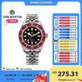 San Martin 40mm BB Men Watch Luxury Sport Diver Fly Clasp NH35 Automatic Mechanical Man Watches Jubilee BGW-9 20Bar SN0128
