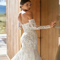 Customized Luxury Lace Mermaid Wedding Dresses Elegant - View 2 | SAMAG
