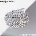 1Pair 3M Flat Reflective Shoelaces for Sneakers Glow at Night Be Applicable Sport Running AF1/AJ Luminous Shoe Lace Shoestring