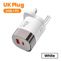 45W USB Charger Fast Charging Type C Fast Phone Charger for iPhone 17 16 15 Samsung Galaxy S25 S24 Xiaomi PD Adapter