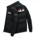 2026 Autumn Winter Men's Thick Warm Jacket Fashion Printed Windproof Coat Casual Zip Up Outerwear Male Parkas M-5XL