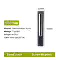 LED Bollard Landscape Light Outdoor Black Garden Pathway Lighting Fixtures Floor Lawn Lamp for Pillar Driveway Patio Yard Decora