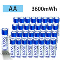 NEW Nohon Rechargeable Battery 1.5V AA 3600mWh AAA 1300mWh Original Li Batteries With Charger for Clock Video Radio Game Camera