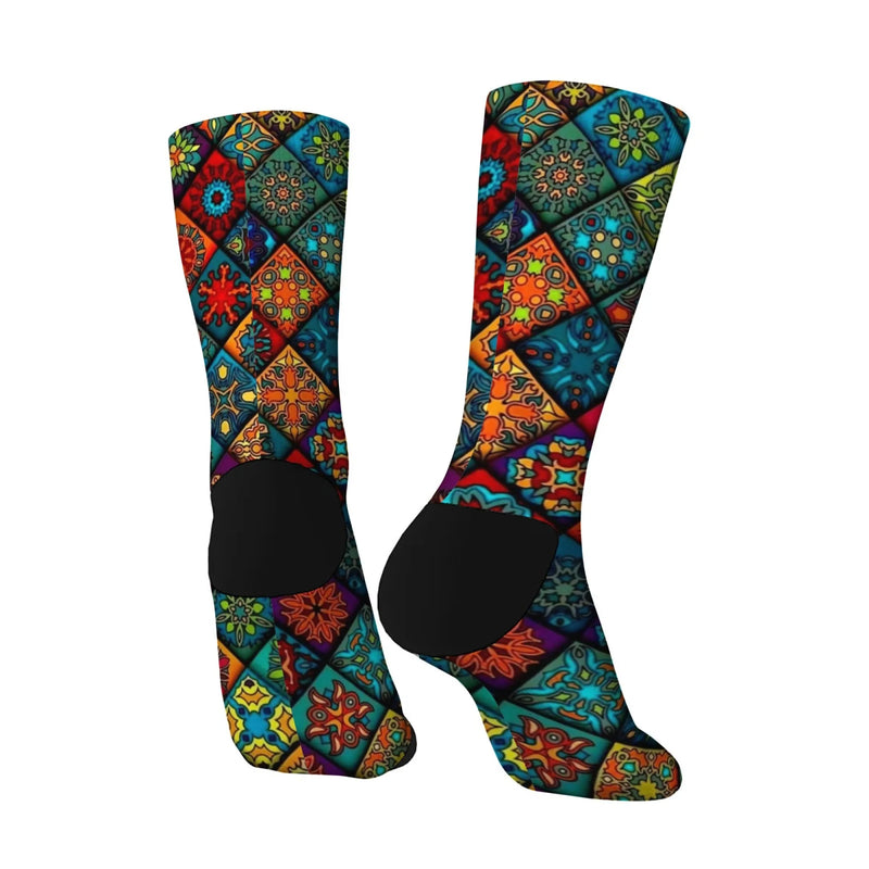 Novelty Ethnic Bohemian Print Men's Socks Comfortable | SAMAG