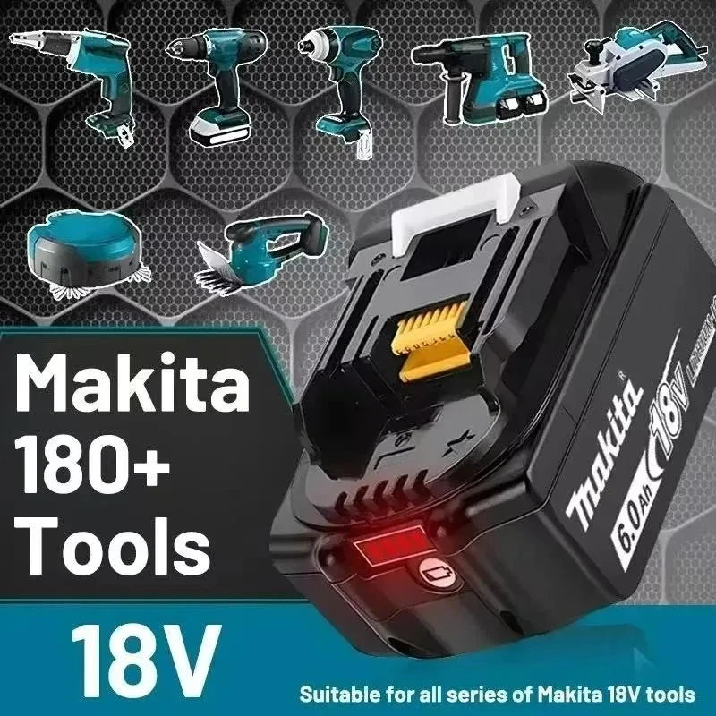 Original Makita 6Ah for Makita 18V Battery BL1830B BL1850B BL1850 BL1840 BL1860 BL1815 Replacement Lithium Battery