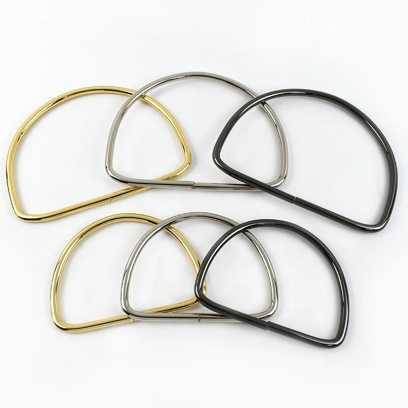 1-10Pcs D Ring Shape Metal Handles Replacement DIY Handbags Bags Purse for Making Women Bag Belt Hardware Accessories